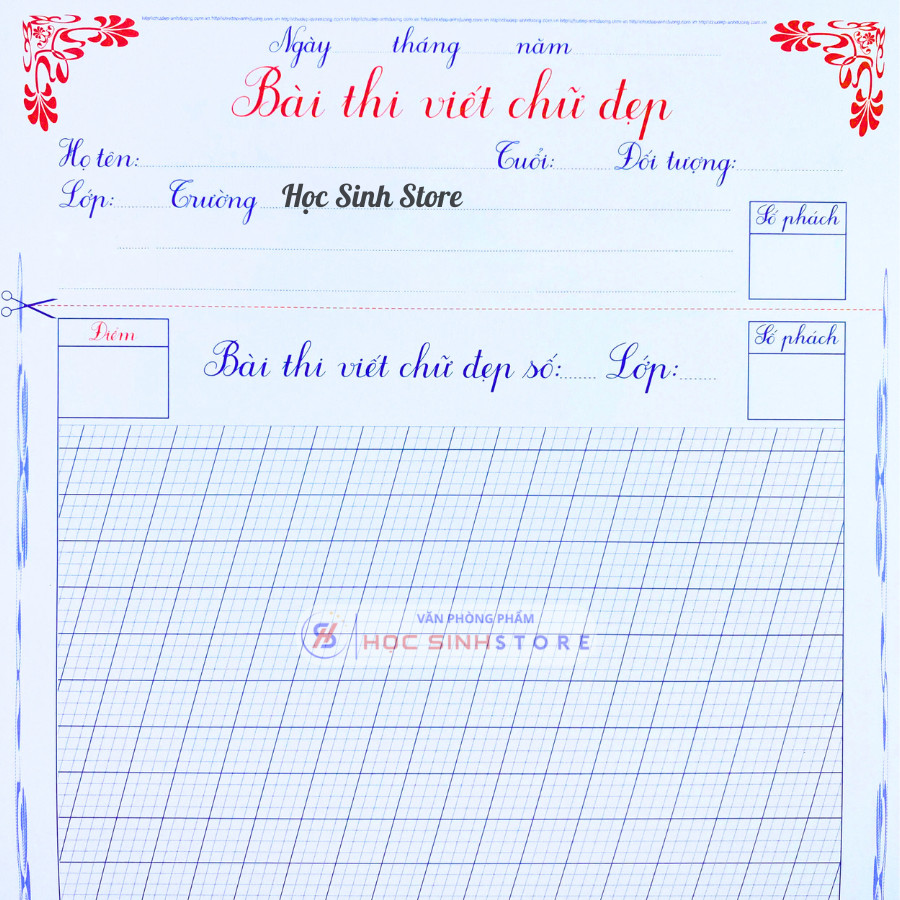 Giấy Luyện Chữ M1