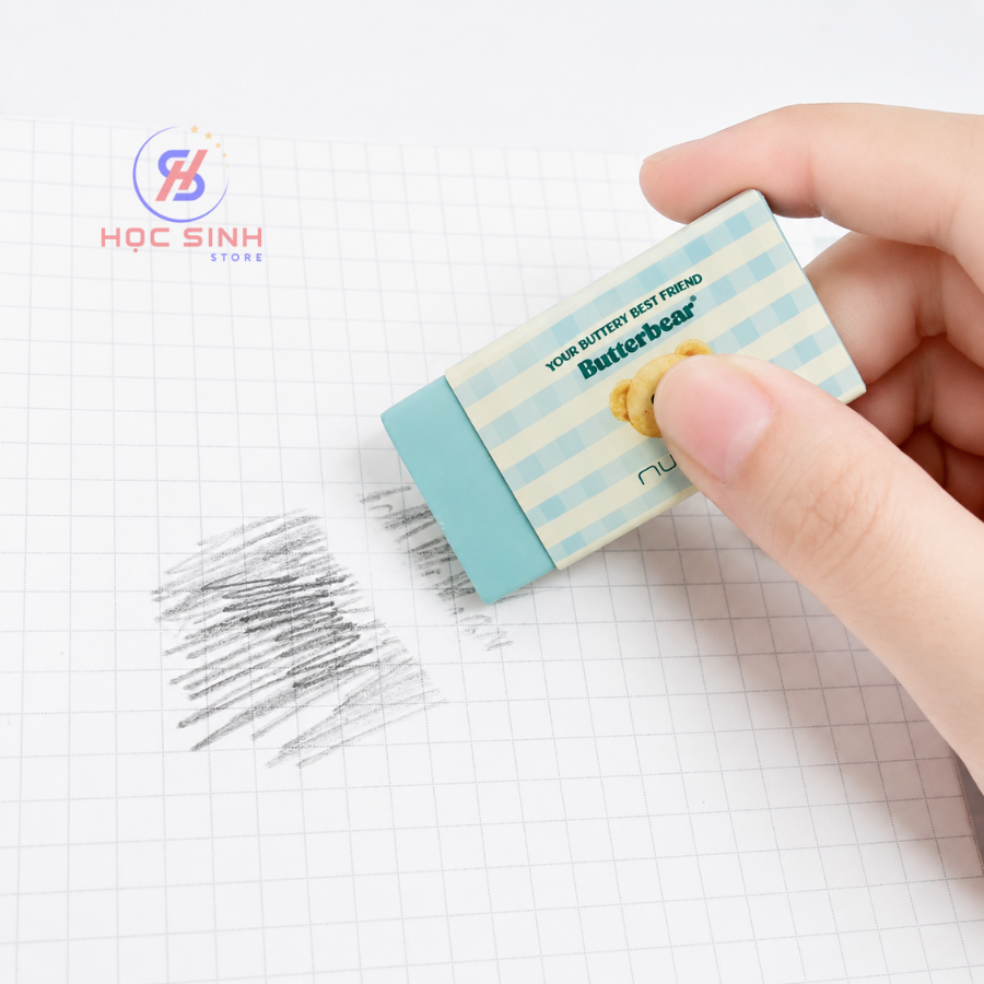 Alternative view of Combo 2 Cái Gôm Lõi Hình Gấu Bơ Deli NS036-B Màu Lẫn, Ít Vụn, Mềm Dẻo, Tẩy Sạch, Thiết Kế Dễ Thương