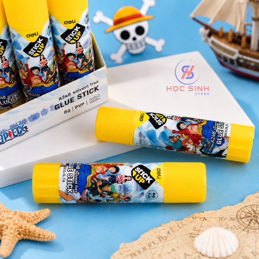 Combo 3 Chai Hồ Khô One Piece Cao Cấp Deli A248 8g, Nắp Tiện Lợi, An Toàn, Ít Mùi, Độ Bám Dính Cao - Ảnh 6