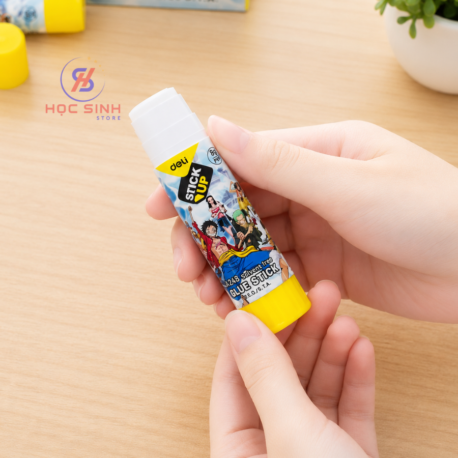 Combo 3 Chai Hồ Khô One Piece Cao Cấp Deli A248 8g, Nắp Tiện Lợi, An Toàn, Ít Mùi, Độ Bám Dính Cao - Ảnh 5
