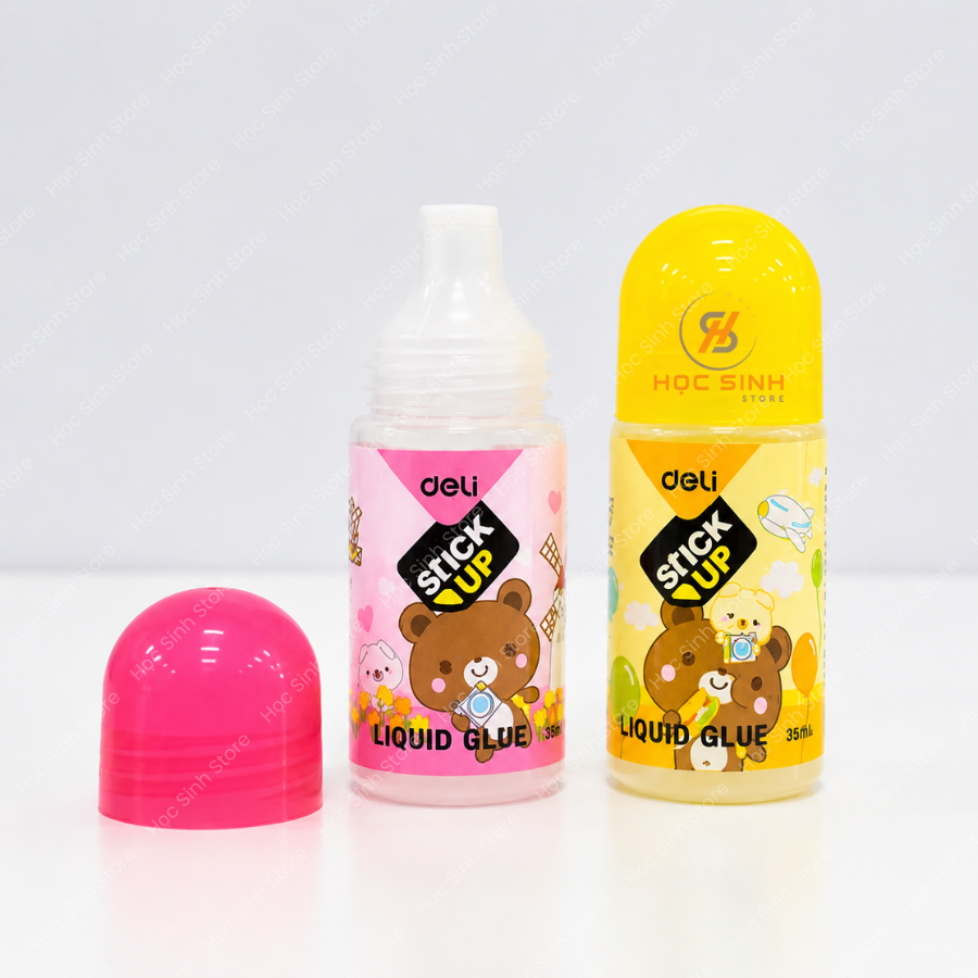 Combo 3 Chai Hồ Nước 7301 Deli Dung Tích 35ml, Hồ Dán Nước Trong Suốt, Khô Nhanh, Độ Bám Dính Tốt - Ảnh 6